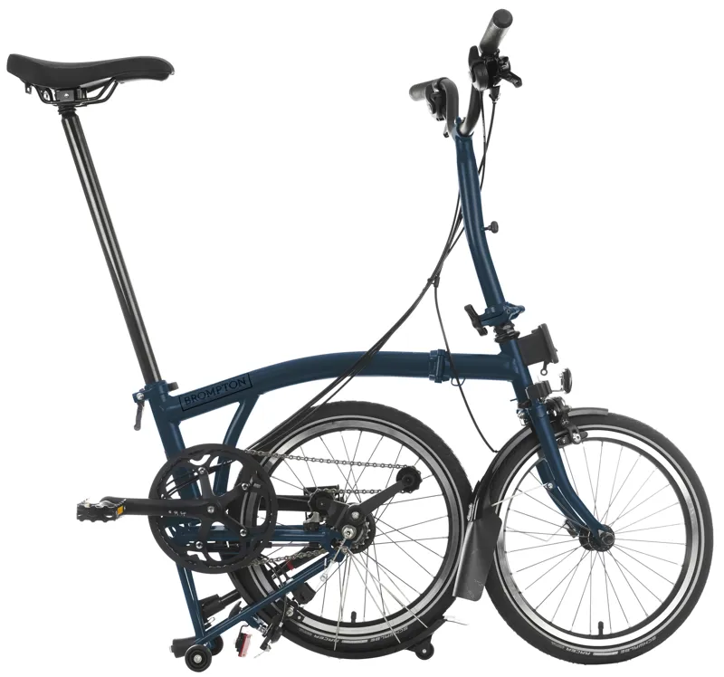 Brompton C Line 6-Speed Folding Bike 2025 in Ocean Blue-2